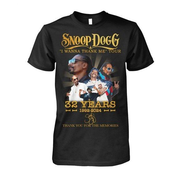 Snoop Dogg I Wanna Thank Me Tour 32 Years 2024 Thank You For The Memories Shirt - Picture 1 of 4
